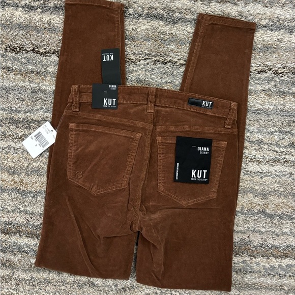 KUT From The Kloth Diana Corduroy Skinny Jeans Pinecone Sz 0 NWT | KUT Jeans - - Picture 9 of 12